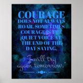 Poster Le Courage N'Est Pas Toujours Roar (Devant)