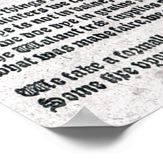 Poster Le courageux gitan anglais' (Coin)