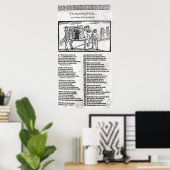 Poster Le courageux gitan anglais' (Bureau à domicile)