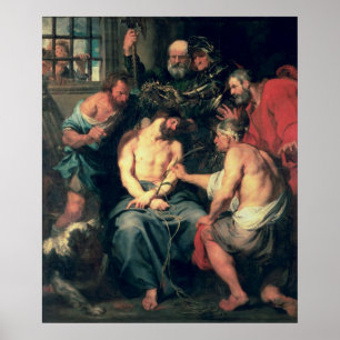 Poster Le couronnement avec des épines, 1618-20
