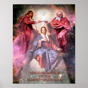Poster Le couronnement de la Bienheureuse Vierge Marie.