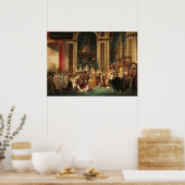 Poster Le couronnement de Napoléon par Jacques-Louis Davi (Cuisine)