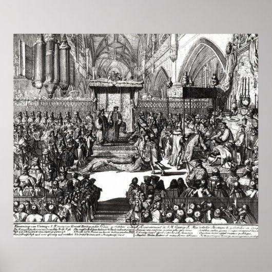 Poster Le couronnement du roi George I (Devant)