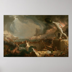 Poster Le cours de l'Empire : la destruction (1836) — Tho