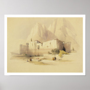 Poster Le couvent de St Catherine, mont Sinaï, Februar