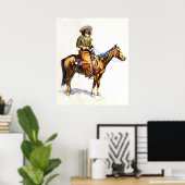 Poster Le cowboy (Bureau à domicile)