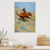 Poster Le Cowboy de Frederic Remington (1902) (Cuisine)