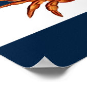 Poster Le crabe rouge côtier Bandes Nautiques (Coin)