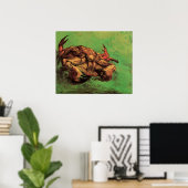 Poster Le crabe sur son dos par Vincent van Gogh (Bureau à domicile)