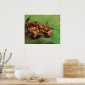 Poster Le crabe sur son dos par Vincent van Gogh (Cuisine)