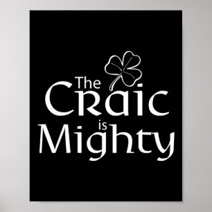Poster Le Craic Est Une Jolie St Patrick Irlandaise