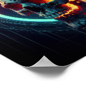 Poster Le crâne et le feu (Coin)