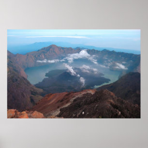 Poster Le cratère de Rinjani