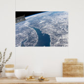 Poster Le Cratère Manicouagan Et Le Saint-Laurent (Cuisine)