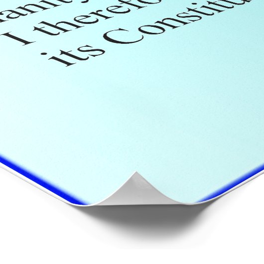 Poster Le credo américain (Coin)