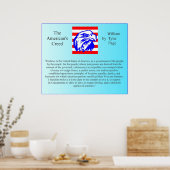 Poster Le credo américain (Cuisine)