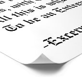 Poster Le credo de l'entrepreneur (Coin)