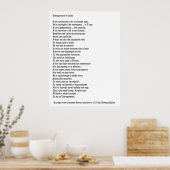 Poster Le credo de l'entrepreneur (Cuisine)