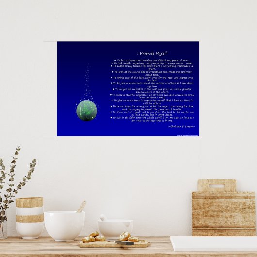 Poster Le Credo de l'optimiste - Orb (Cuisine)