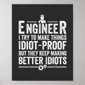 Poster Le Crétin d'Engineer I (Devant)