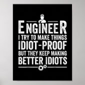 Poster Le Crétin d'Engineer I (Devant)