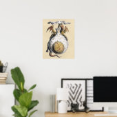 Poster Le creuset de l'alchimie du dragon (Bureau à domicile)