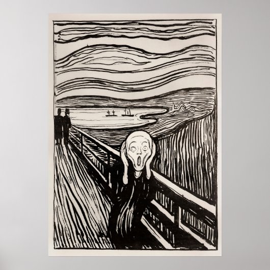 Poster Le Cri (1895) d'Edvard Munch (Devant)