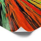 Poster Le cri - Chien Husky Sibérien 003 - Munch Pall (Coin)