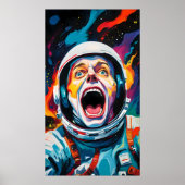 Poster le cri dans l'espace (Devant)