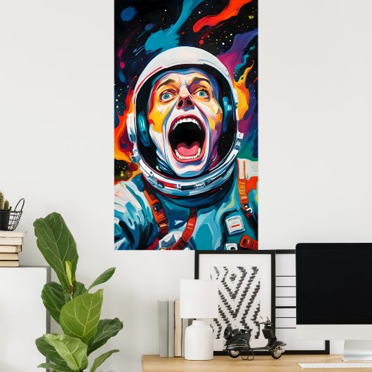 Poster le cri dans l'espace (Bureau à domicile)