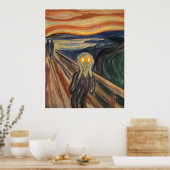 Poster Le cri de Bitcoin (Munch) (Cuisine)