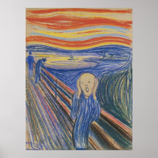 Poster Le cri de l'âme, Le cri d'Edvard Munch (Devant)