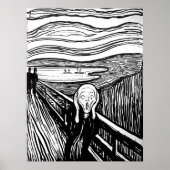 Poster Le cri d'Edvard Munch (Devant)