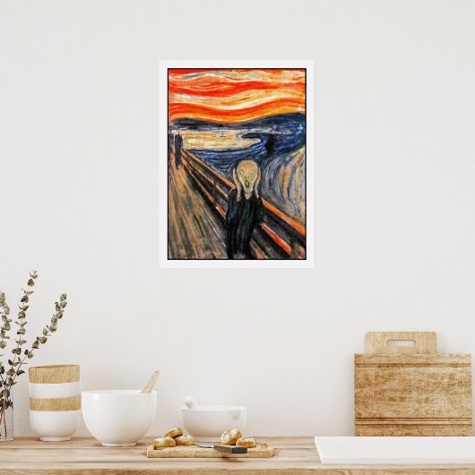 Poster "Le cri" d'Edvard Munch (Cuisine)