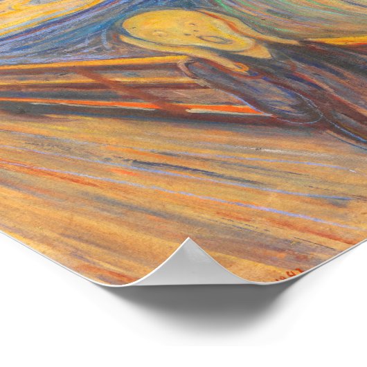 Poster Le cri d'Edvard Munch (Coin)