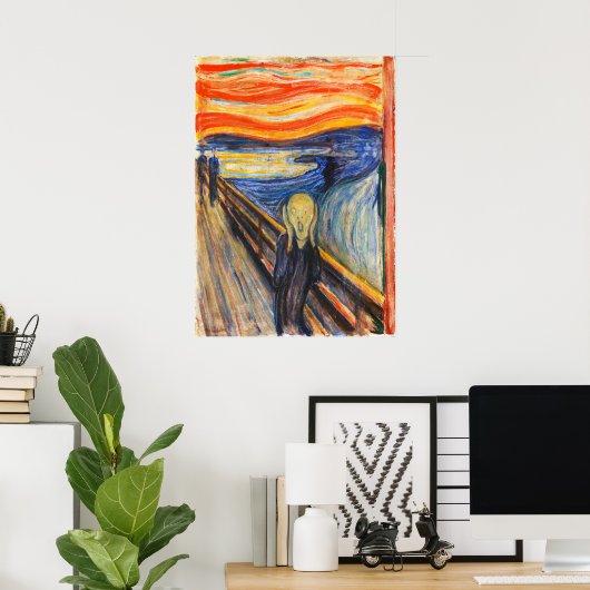 Poster Le cri d'Edvard Munch (Bureau à domicile)