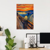Poster Le Cri d'Edvard Munch (Bureau à domicile)