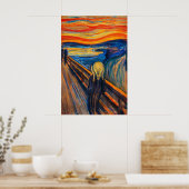 Poster Le Cri d'Edvard Munch (Cuisine)