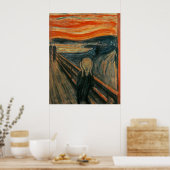 Poster Le cri d'Edvard Munch (Cuisine)