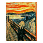 Poster Le cri d'Edvard Munch (Devant)