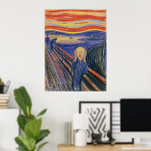 Poster Le cri d'Edvard Munch (Bureau à domicile)