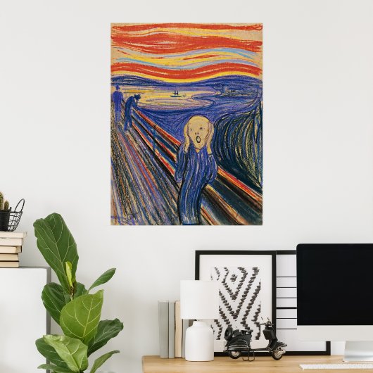 Poster Le cri d'Edvard Munch (Bureau à domicile)