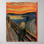Poster Le cri d'Edvard Munch (Devant)
