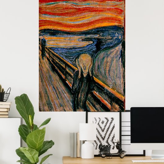 Poster Le cri d'Edvard Munch (Bureau à domicile)