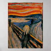 Poster Le cri d'Edvard Munch (Devant)