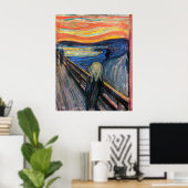 Poster Le cri d'Edvard Munch (Bureau à domicile)
