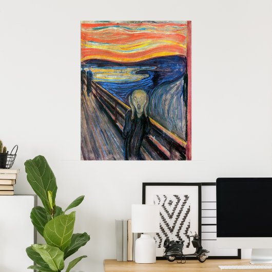 Poster Le cri d'Edvard Munch (Bureau à domicile)