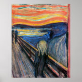 Poster Le cri d'Edvard Munch (Devant)