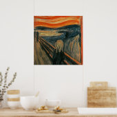 Poster Le cri d'Edvard Munch, peintre symboliste (Cuisine)