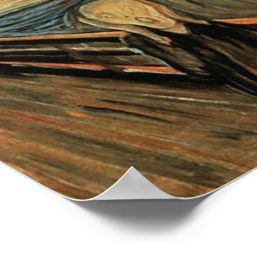 Poster Le cri Edvard Munch (Coin)